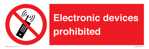 PV7845: Electronic devices prohibited