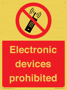 PV7845: Electronic devices prohibited