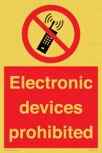 PV7845: Electronic devices prohibited