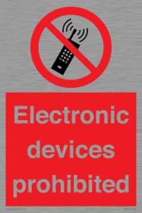 PV7845: Electronic devices prohibited
