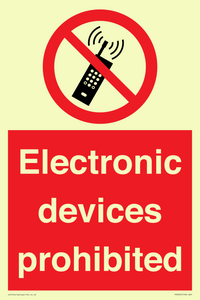 PV7845: Electronic devices prohibited