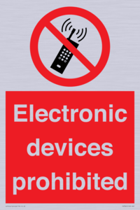 PV7845: Electronic devices prohibited
