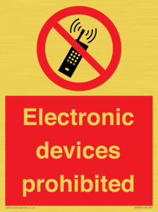 PV7845: Electronic devices prohibited