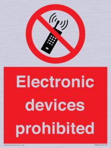 PV7845: Electronic devices prohibited