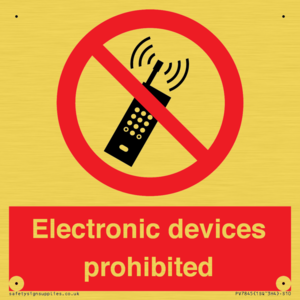 PV7845: Electronic devices prohibited