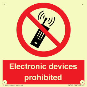 PV7845: Electronic devices prohibited