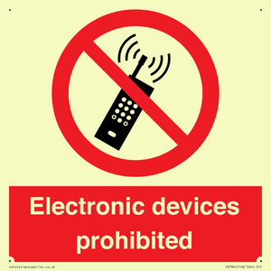 PV7845: Electronic devices prohibited