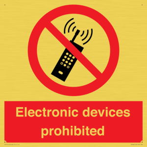 PV7845: Electronic devices prohibited