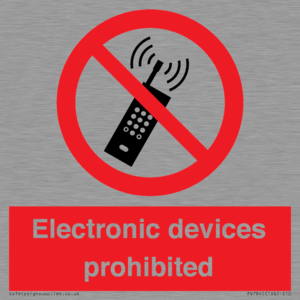 PV7845: Electronic devices prohibited