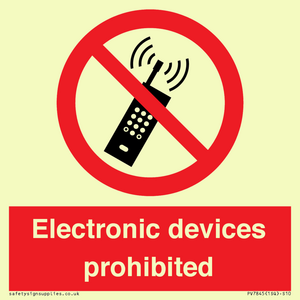 PV7845: Electronic devices prohibited