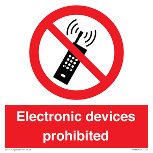 PV7845: Electronic devices prohibited