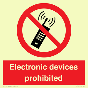 PV7845: Electronic devices prohibited