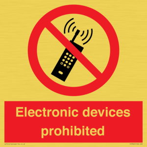 PV7845: Electronic devices prohibited