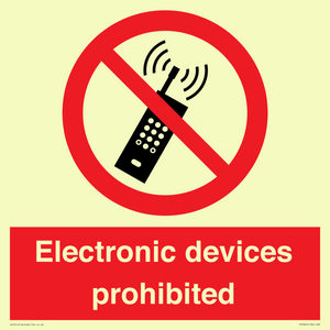 PV7845: Electronic devices prohibited