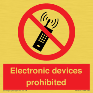 PV7845: Electronic devices prohibited