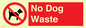 PV7846: No Dog Waste