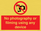 PV7869: No photography or filming using any device