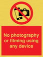 PV7869: No photography or filming using any device