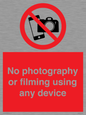 PV7869: No photography or filming using any device