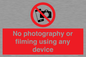 PV7869: No photography or filming using any device