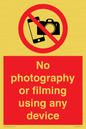 PV7869: No photography or filming using any device