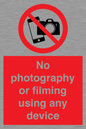 PV7869: No photography or filming using any device