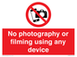PV7869: No photography or filming using any device