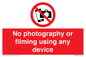 PV7869: No photography or filming using any device