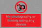 PV7869: No photography or filming using any device