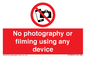 PV7869: No photography or filming using any device