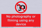 PV7869: No photography or filming using any device