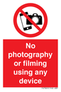 PV7869: No photography or filming using any device