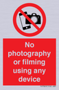 PV7869: No photography or filming using any device
