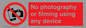 PV7869: No photography or filming using any device