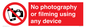 PV7869: No photography or filming using any device