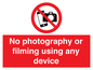 PV7869: No photography or filming using any device
