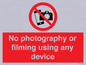 PV7869: No photography or filming using any device
