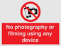 PV7869: No photography or filming using any device
