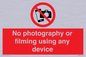 PV7869: No photography or filming using any device