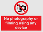 PV7869: No photography or filming using any device