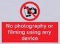PV7869: No photography or filming using any device