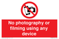 PV7869: No photography or filming using any device