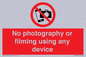 PV7869: No photography or filming using any device