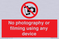 PV7869: No photography or filming using any device