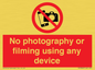 PV7869: No photography or filming using any device