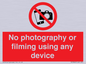 PV7869: No photography or filming using any device