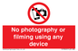 PV7869: No photography or filming using any device