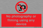 PV7869: No photography or filming using any device