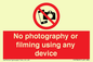 PV7869: No photography or filming using any device