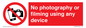 PV7869: No photography or filming using any device